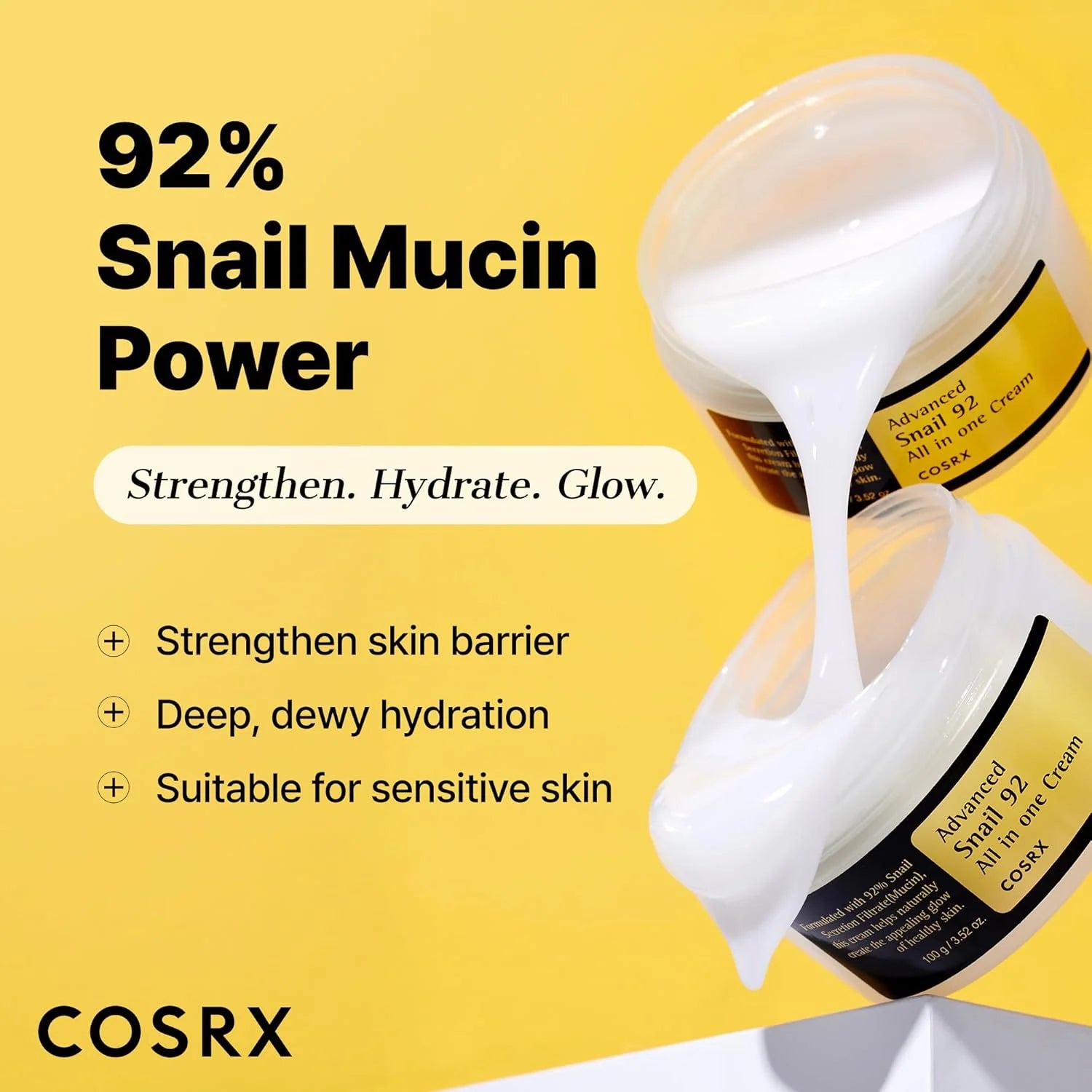 كريم الحلزون الكوري COSRX — ترطيب عميق وبشرة ناعمة